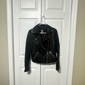 Vintage Genuine Leather Biker Jacket